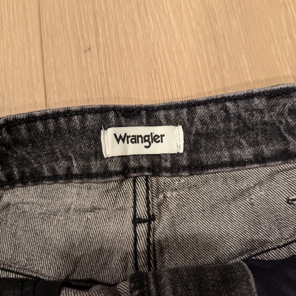 Women's Black Denim Shorts - Picture 6 of 7